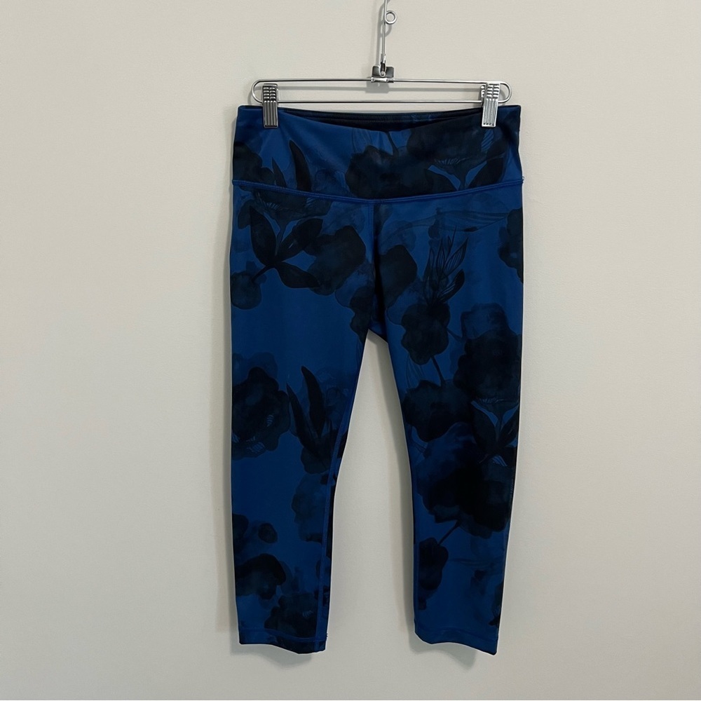 Lululemon Wunder Under Crop II  Full On Luxtreme Jumbo Inky Floral Black Inkwell - Picture 5 of 11